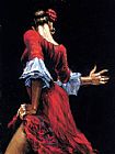 Fabian Perez - Flamenco Dancer II painting